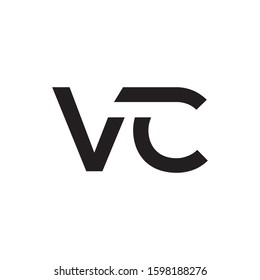 Vc Initial Letter Logo Template Vector Stock Vector (Royalty Free ...