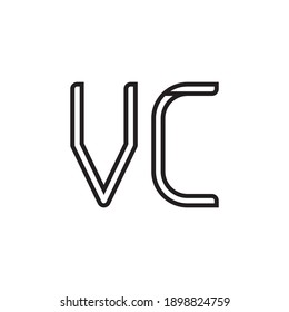 vc initial letter vector logo