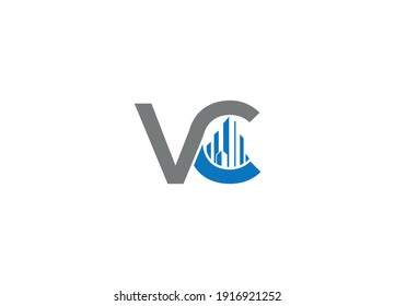 vc initial modern unique logo design vector icon template