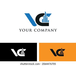 VC Real Estate Logo Design Template 