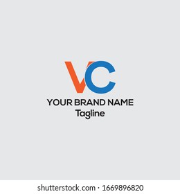 VC vector logo, VC cooperate identity logo design  
