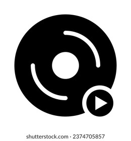 
Icono Vcd, ilustración vectorial simple aislada en fondo blanco

