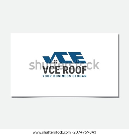 VCE ROOF LOGO DESIGN VECTOR