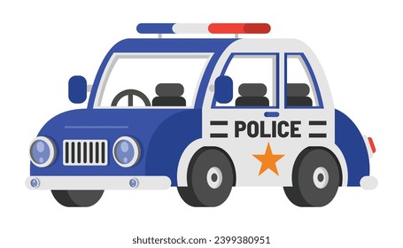 Vcetor Drawing Of  Police Car