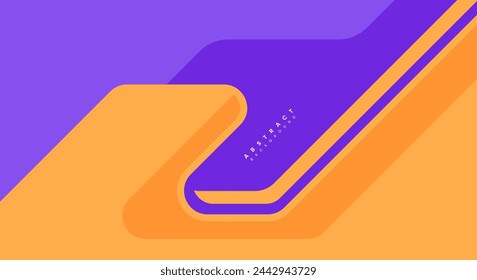 Vcetor Simple flat purple and orange background wallpaper