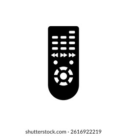 VCR Remote Old Control Black Icon 90s Fill