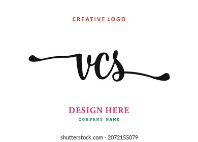 VCS lettering logo is simple, easy to understand and authoritative