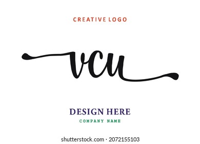 VCU lettering logo is simple, easy to understand and authoritative