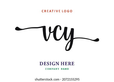 VCY lettering logo is simple, easy to understand and authoritative