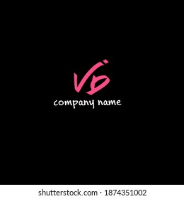 VD beauty monogram and elegant logo design