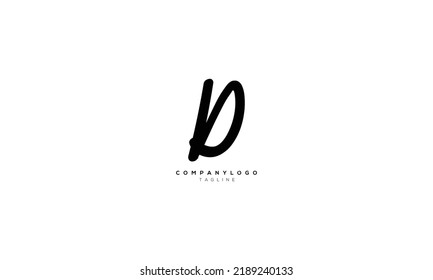 VD DV Abstract initial monogram letter alphabet logo design