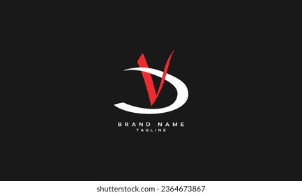 VD, DV, Abstract initial monogram letter alphabet logo design