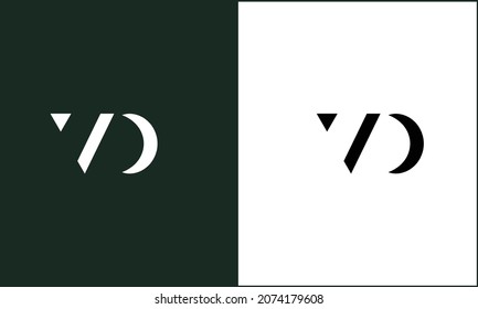 VD ,DV Abstract Letters Logo monogram