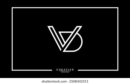 VD, DV, V, D, Abstrakte Buchstaben Logo-Monogramm
