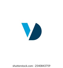 VD-Symbolvektor. Letter VD Logo Design