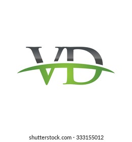 VD initial company green swoosh logo