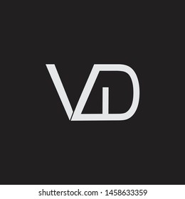 Vd Initial Logo Capital Letters Black Stock Vector (Royalty Free ...