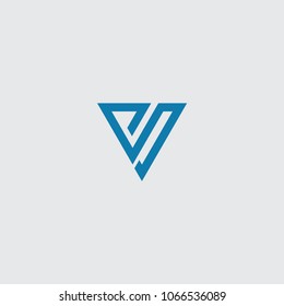 Vd Initial Logo Vector Triangle Stock Vector (Royalty Free) 1066536089 ...