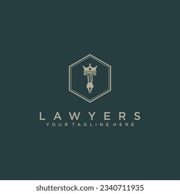 VD initials design modern legal attorney law firm lawyer advocate consultancy business logo vector