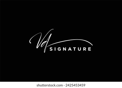 VD initials Handwriting signature logo. VD Hand drawn Calligraphy lettering Vector. VD letter real estate, beauty, photography letter logo design.