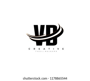 VD Letter Creative Modern Monogram Elegant Three Swoosh Logo