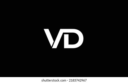 Vd Letter Initial Logo Design Template Stock Vector (Royalty Free ...