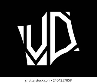 VD letter logo design vector art
