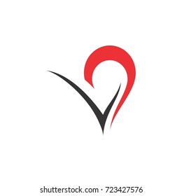 VD letter logo design vector
