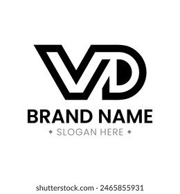 VD letter logo for your company brand.