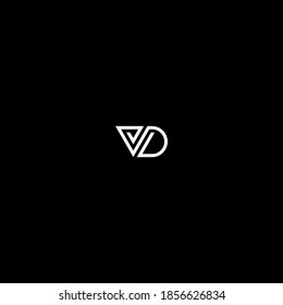 v]d letter vector logo abstract