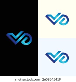 El logotipo de VD combina una tipografía elegante y moderna con líneas limpias, que simbolizan la claridad, la creatividad y el profesionalismo, perfecto para el diseño visual, los medios digitales o la marca de moda y lujo.