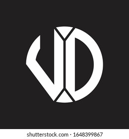 VD-Logo-Monogramm mit einem Stück-Kreis-Farbband