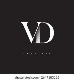 VD Monogram Logo Minimal Elegant Letter mark for Luxury, Fashion   Creative Brands	
