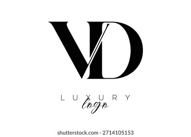 Letra Serif VD Monogram Tipografia Logotipo para identidade de marca premium elegante