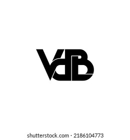 vdb letter original monogram logo design