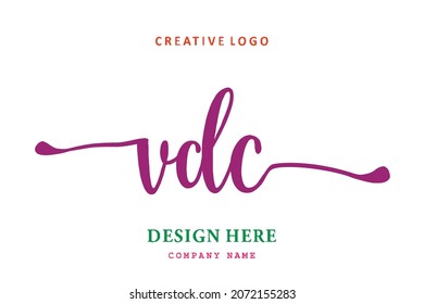 VDC lettering logo is simple, easy to understand and authoritative