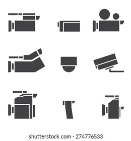 vdo camera icon set