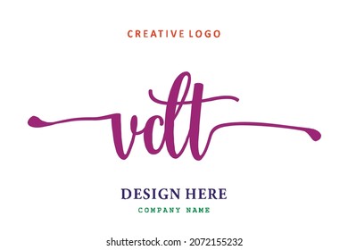 VDT lettering logo is simple, easy to understand and authoritative
