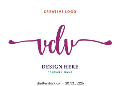 El logotipo de grabado VDV es sencillo, fácil de entender y autoritario