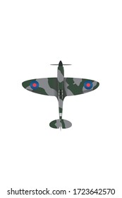 VE Day DDay Spitfire UK Vector Symbol Logo