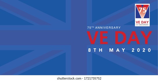 VE Day Victory Europe WW2 Logo Symbol Design 