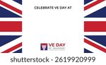 VE Day WW2 Anniversary 80th Logo