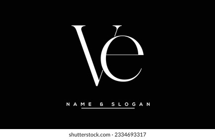 VE,  EV  Abstract  Letters  Logo  Monogram