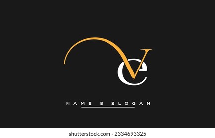 VE,  EV  Abstract  Letters  Logo  Monogram