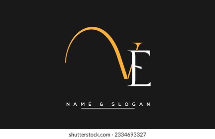 VE,  EV  Abstract  Letters  Logo  Monogram