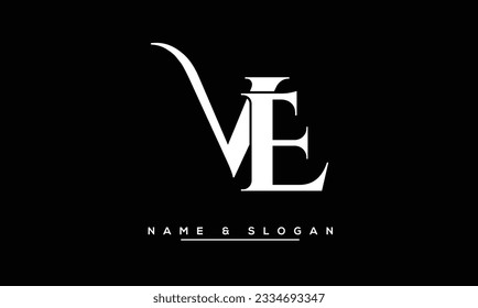VE,  EV  Abstract  Letters  Logo  Monogram