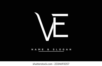 VE,  EV  Abstract  Letters  Logo  Monogram