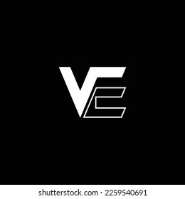VE or EV abstract outstanding professional business awesome artistic branding company different colors illustration logo