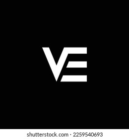 VE o EV abstracto sobresaliente negocio profesional impresionante marca artística empresa de diferentes colores ilustración logo