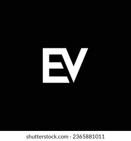 VE or EV abstract outstanding professional business awesome artistic branding company different colors illustration logo